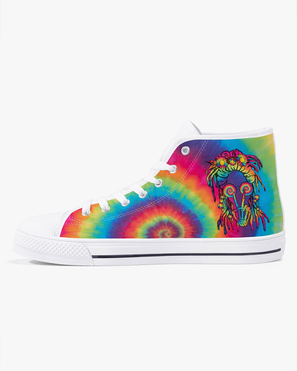 PEACE LOVE DAISY HIGH TOP CANVAS SHOES - TY1102231