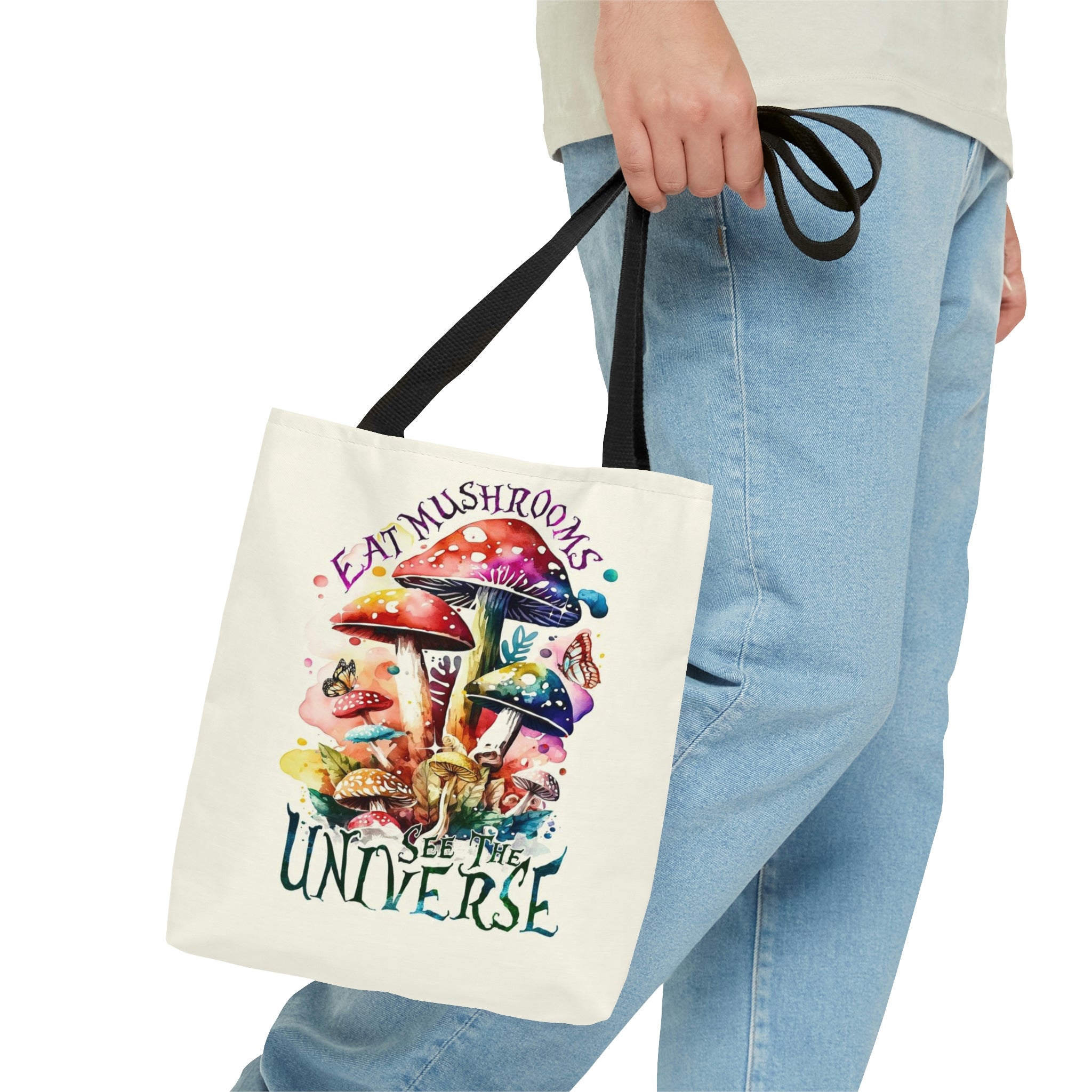EAT MUSHROOMS SEE THE UNIVERSE TOTE BAG - TY2002232