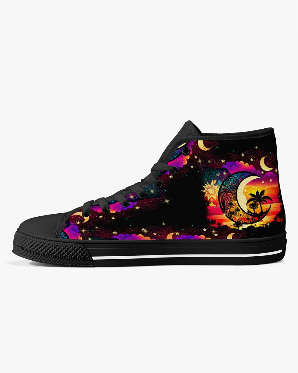BE YOU THE WORLD WILL ADJUST HIGH TOP CANVAS SHOES - TYTM0304236
