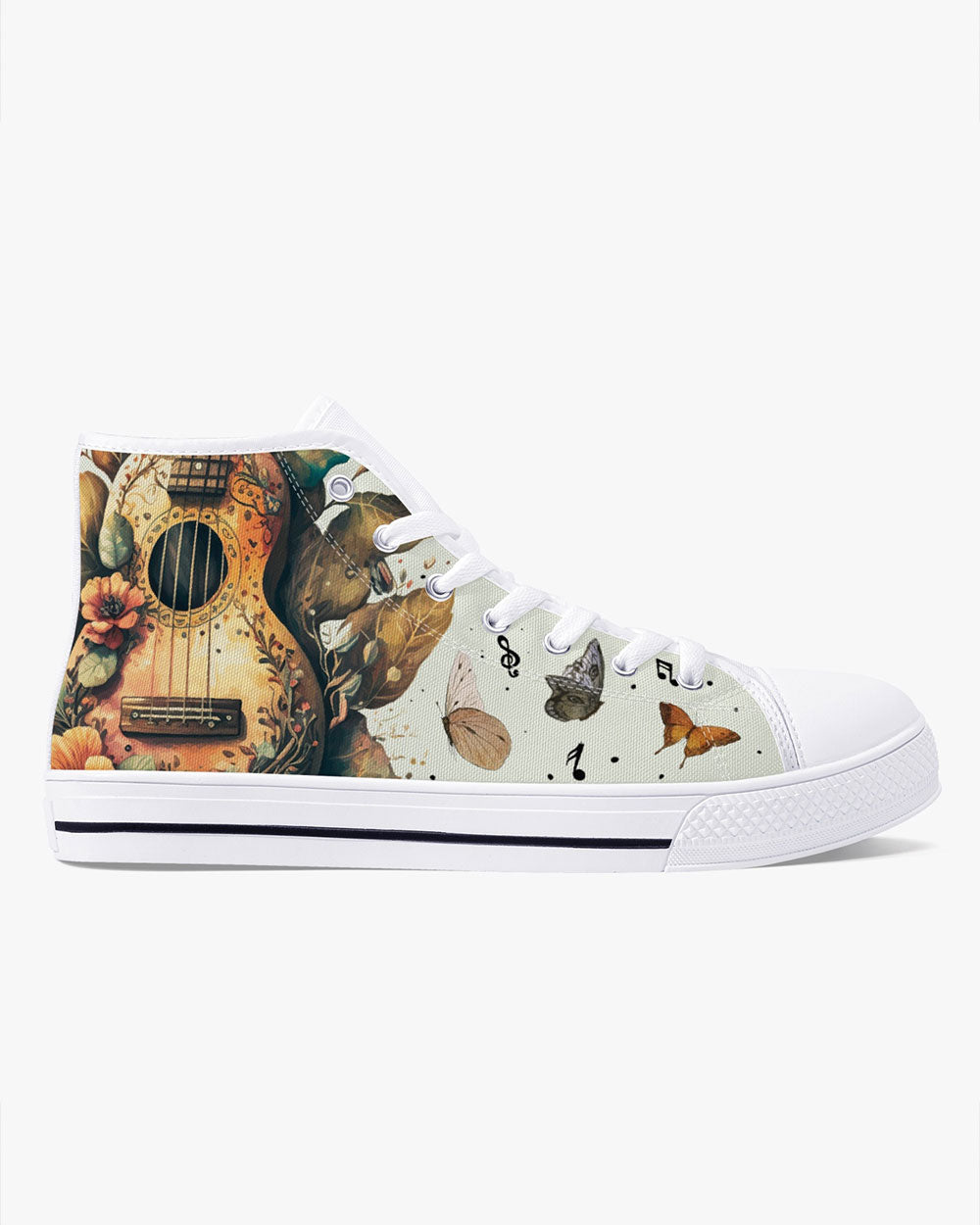 MUSIC JUST SOOTHES MY SOUL HIGH TOP CANVAS SHOES - TY1704231