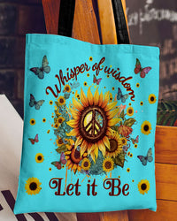 WHISPER OF WISDOM SUNFLOWER TOTE BAG - YH2702233