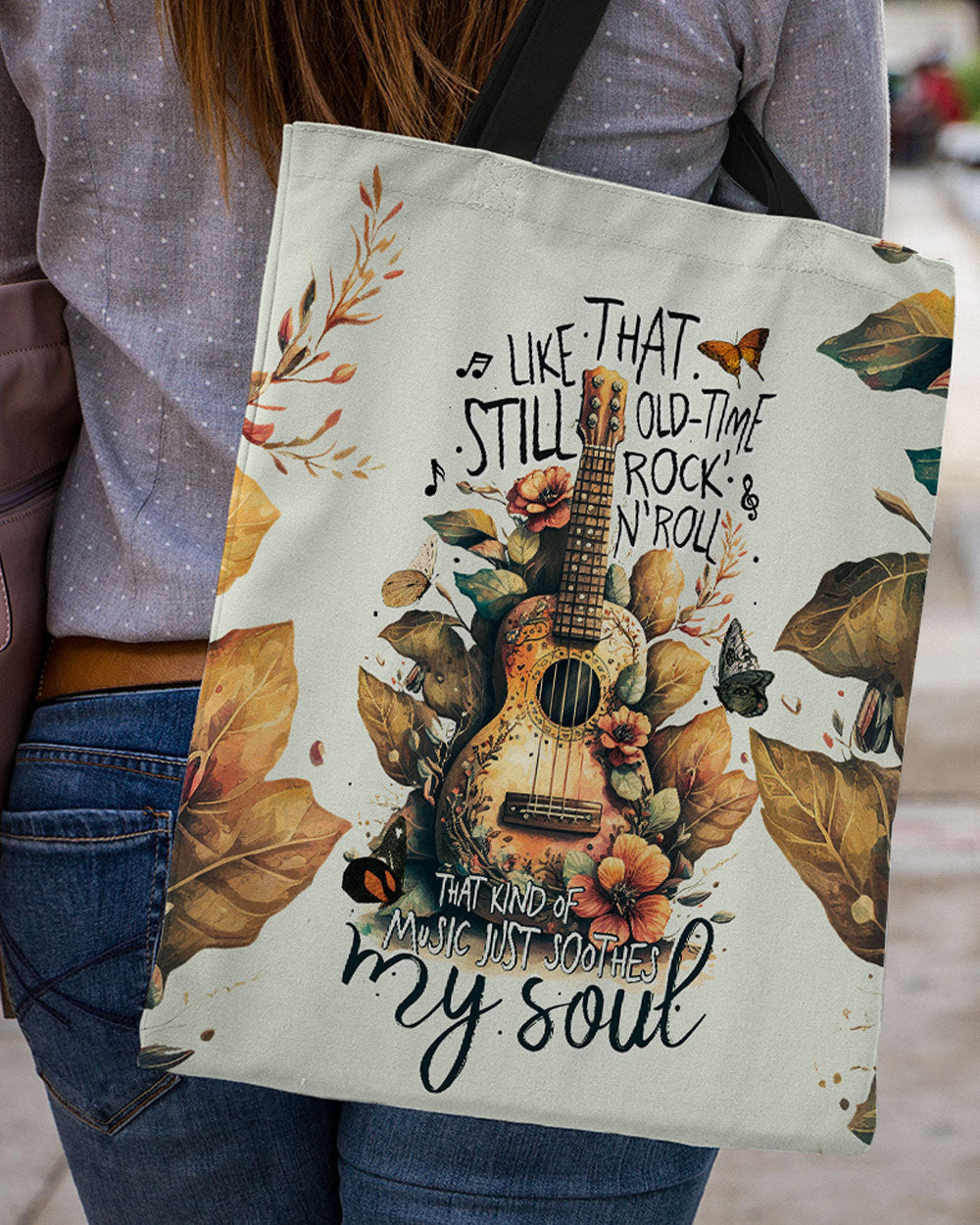 MUSIC JUST SOOTHES MY SOUL TOTE BAG - TY1704235