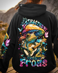 EASILY DISTRACTED BY GUITAR FROGS ALL OVER PRINT - TY2202231