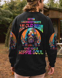 NEVER UNDERESTIMATE AN OLD HIPPIE MAN ALL OVER PRINT - YHLN1302232