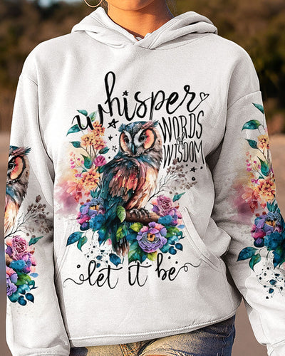 WHISPER WORDS OF WISDOM OWL ALL OVER PRINT - TA1003232