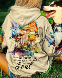 INTO THE FOREST MUSHROOMS COLOFUL ALL OVER PRINT - TA2102234