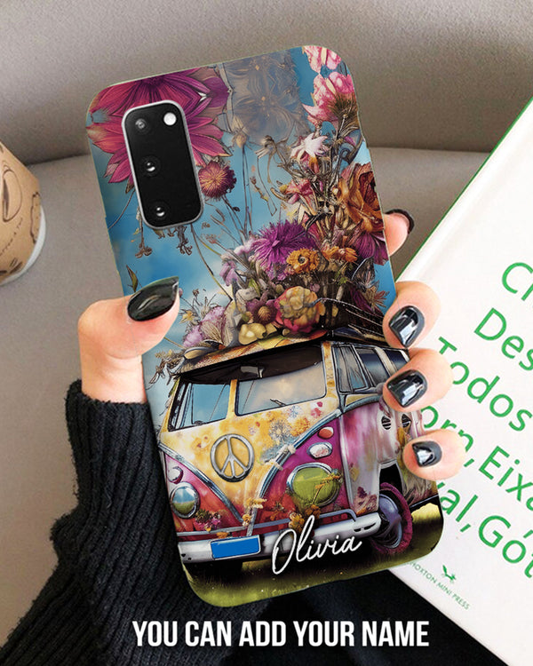 PERSONALIZED BOHEMIAN FLORAL BUS PHONE CASE - TA2002236