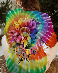 HIPPIE SOUL SUNFLOWER TIE DYE ALL OVER PRINT - TY1102231