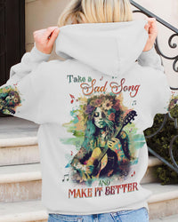 TAKE A SAD SONG AND MAKE IT BETTER HIPPIE GIRL ALL OVER PRINT - YHHG0802232