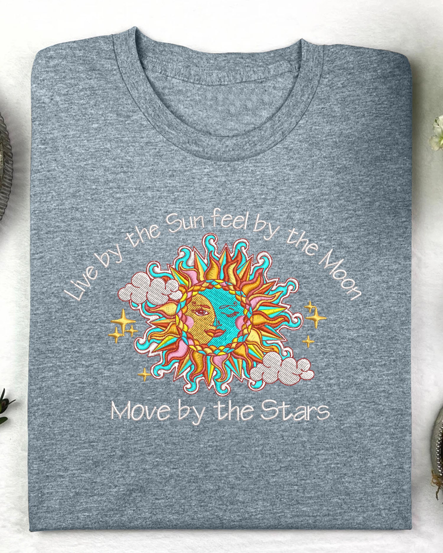 LIVE BY THE SUN EMBROIDERED SHIRT - TY150423