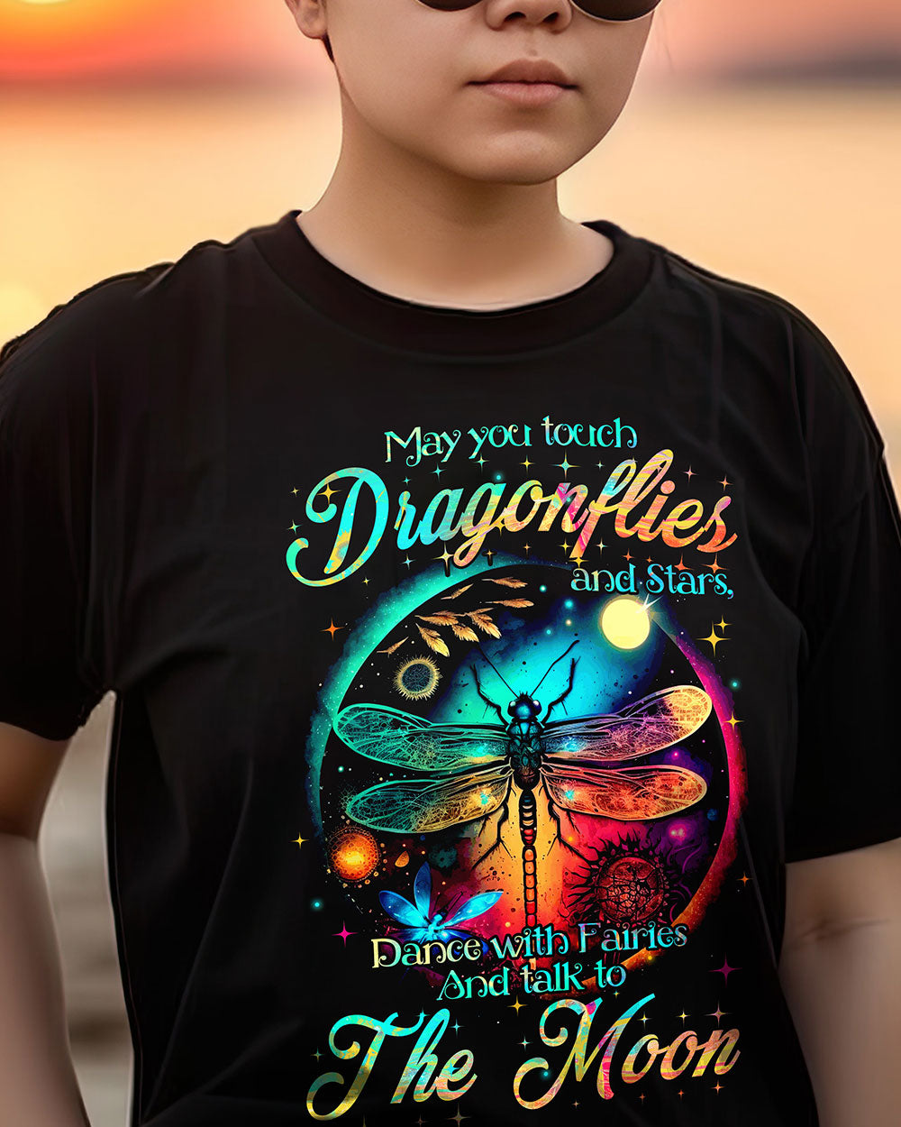 MAY YOU TOUCH DRAGONFLIES AND STARS COTTON SHIRT - TYTM0404232