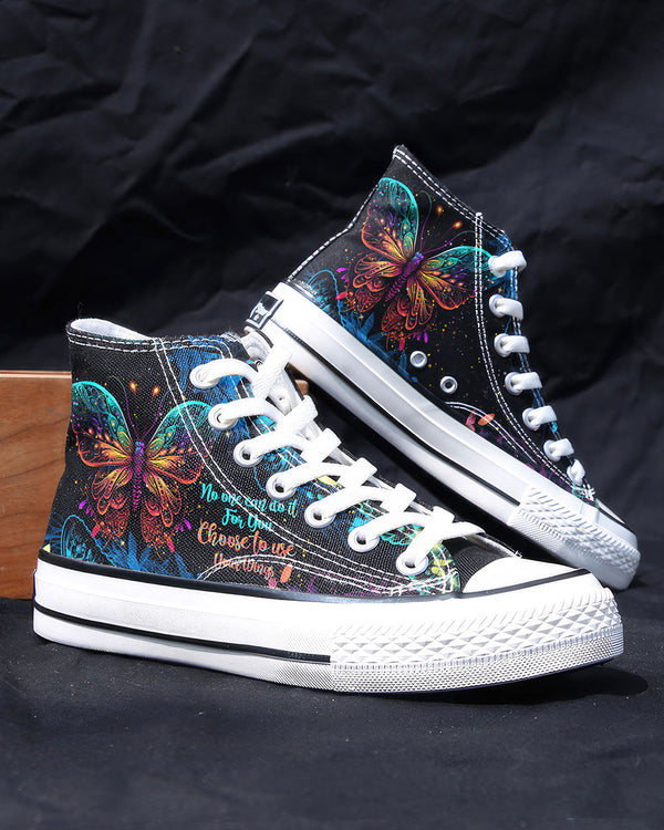 CHOOSE TO USE YOUR WINGS HIGH TOP CANVAS SHOES - TYTM1204234