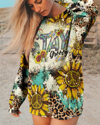 STAY GROOVY SUNFLOWER ALL OVER PRINT - TYTM2102232