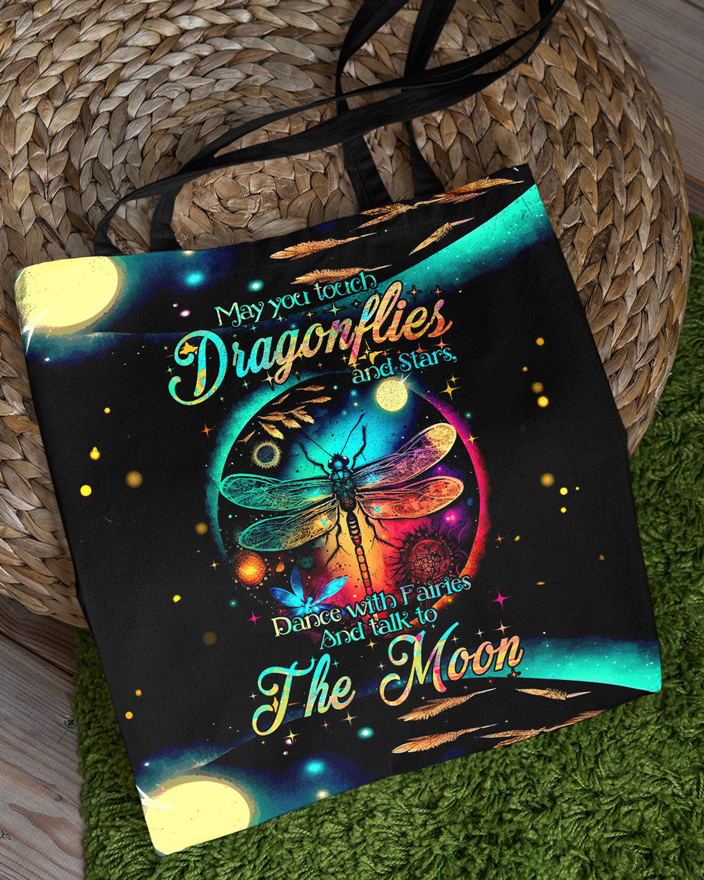 MAY YOU TOUCH DRAGONFLIES AND STARS TOTE BAG - TYTM0504233