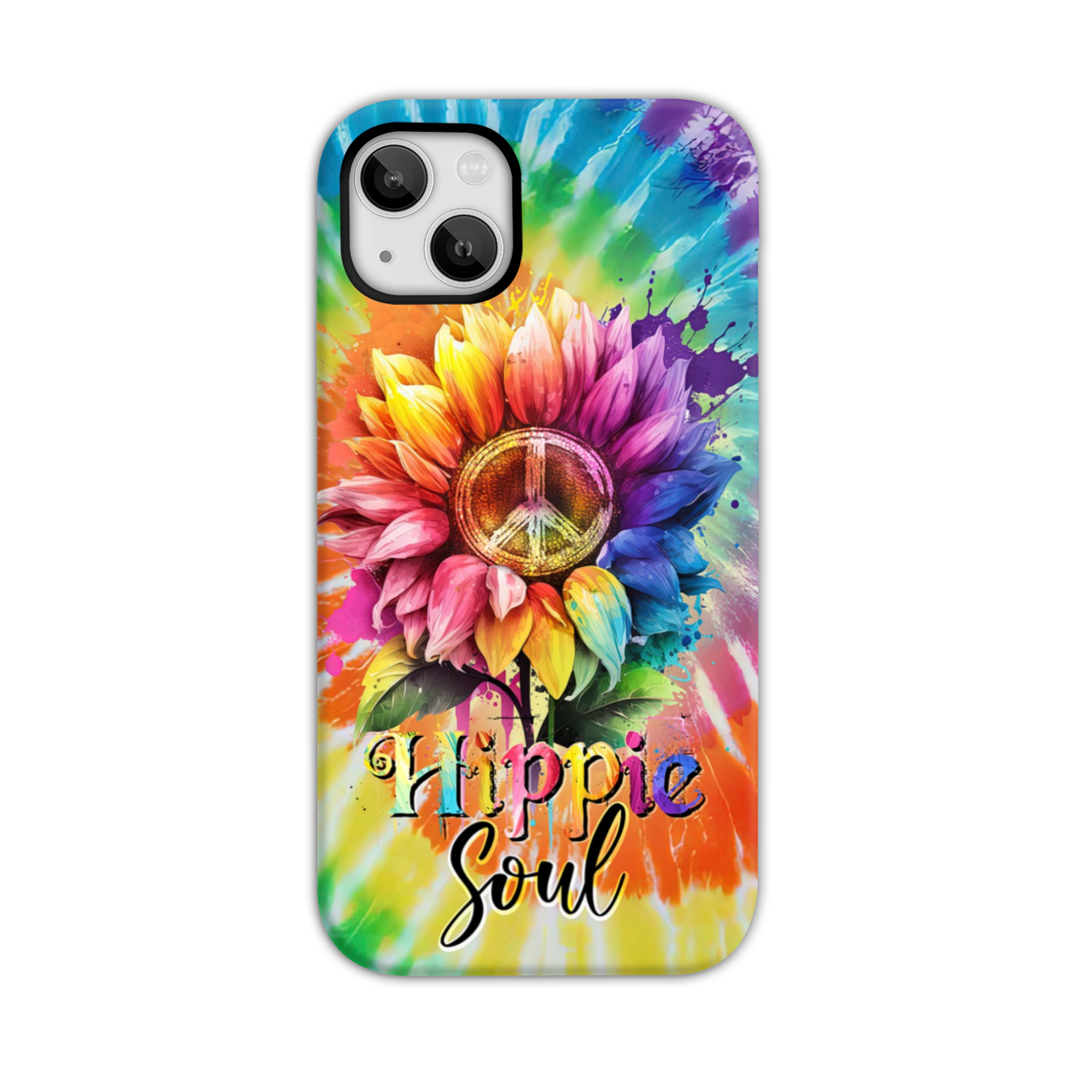 HIPPIE SOUL SUNFLOWER TIE DYE PHONE CASE - TY1702231