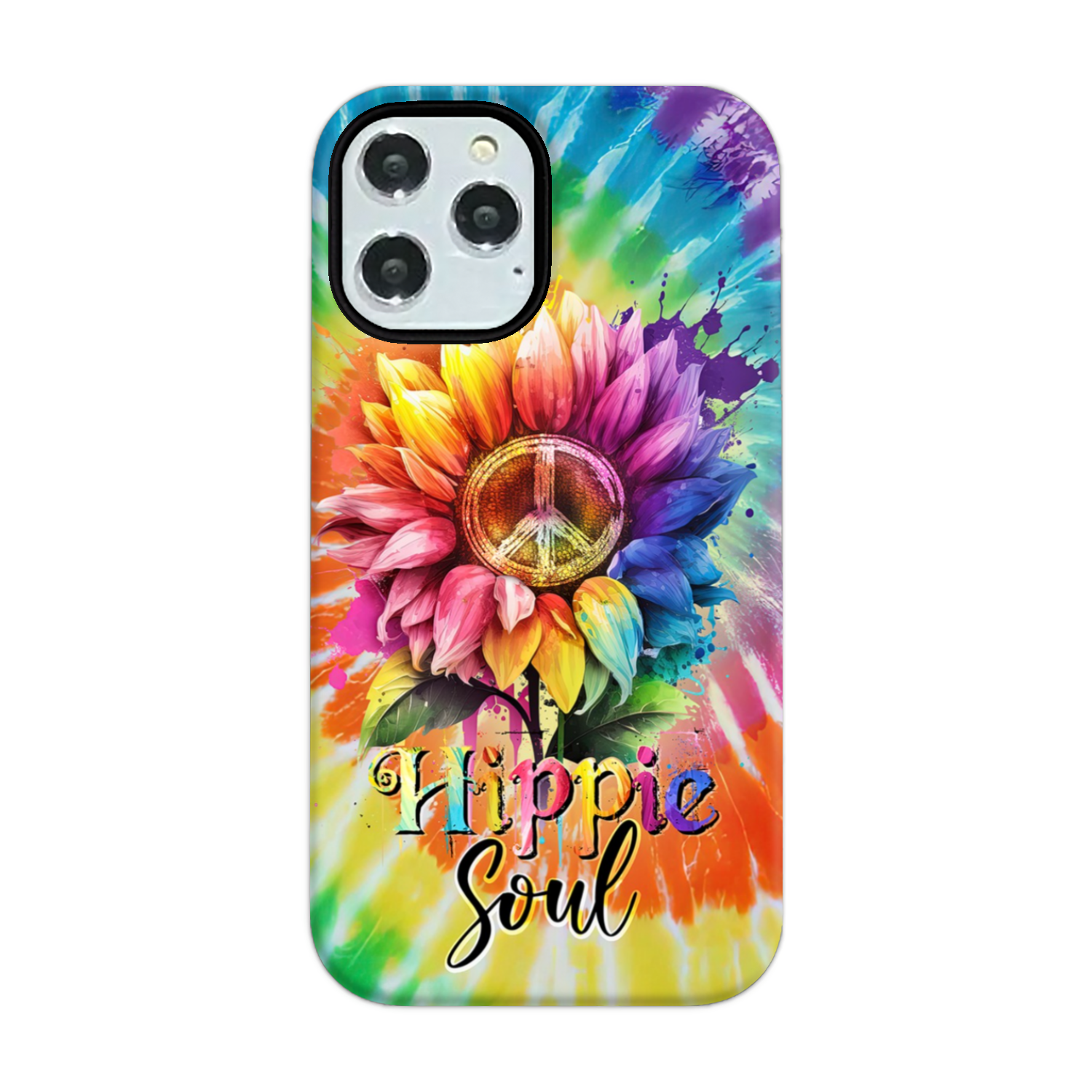 HIPPIE SOUL SUNFLOWER TIE DYE PHONE CASE - TY1702231