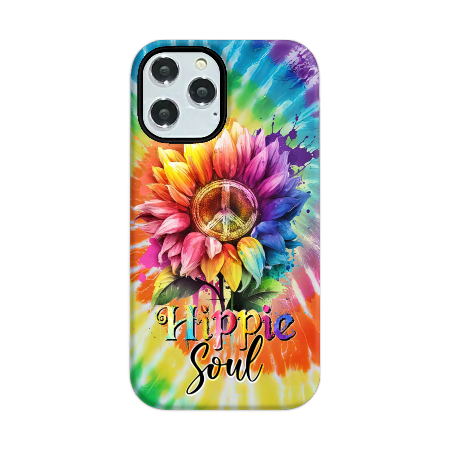 HIPPIE SOUL SUNFLOWER TIE DYE PHONE CASE - TY1702231