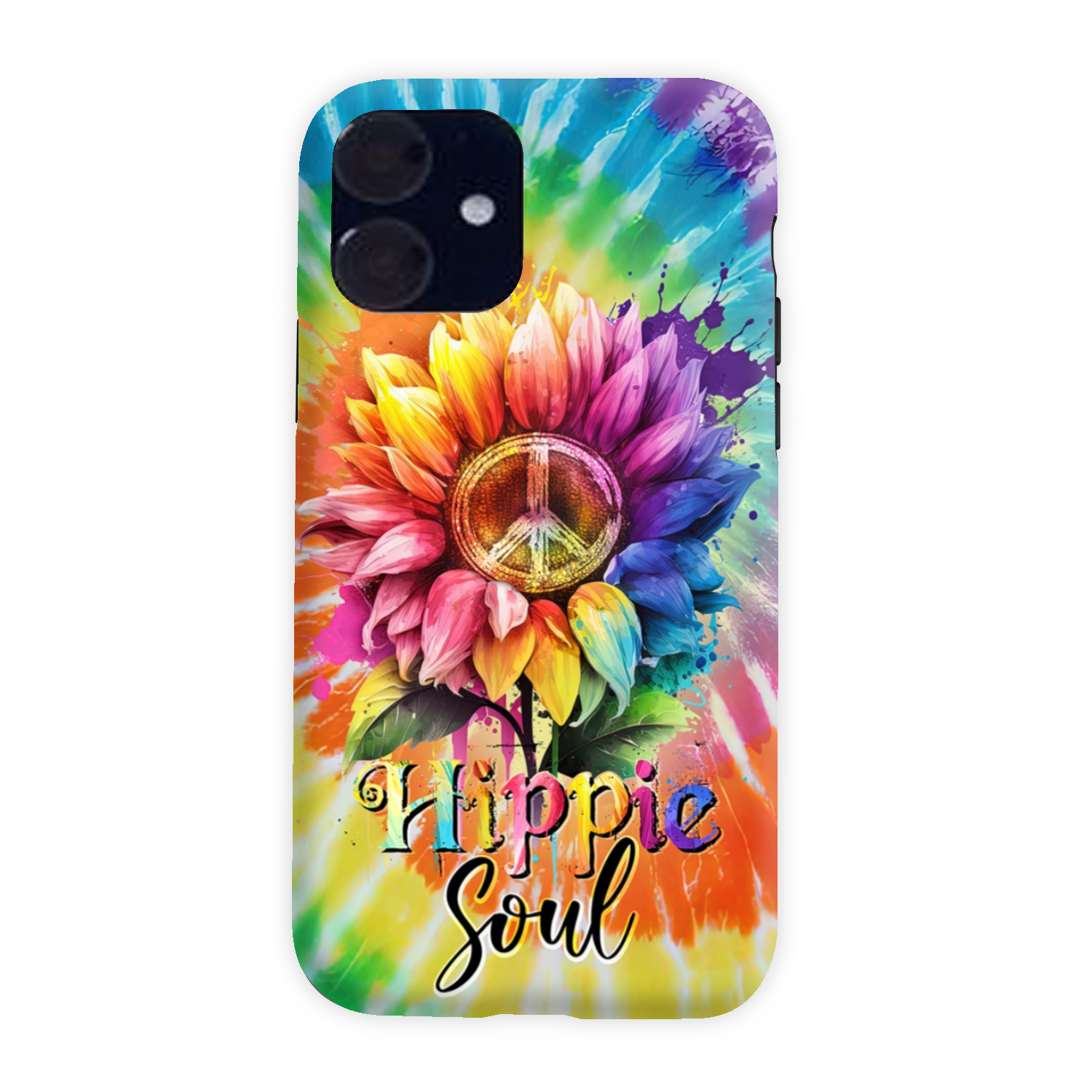 HIPPIE SOUL SUNFLOWER TIE DYE PHONE CASE - TY1702231