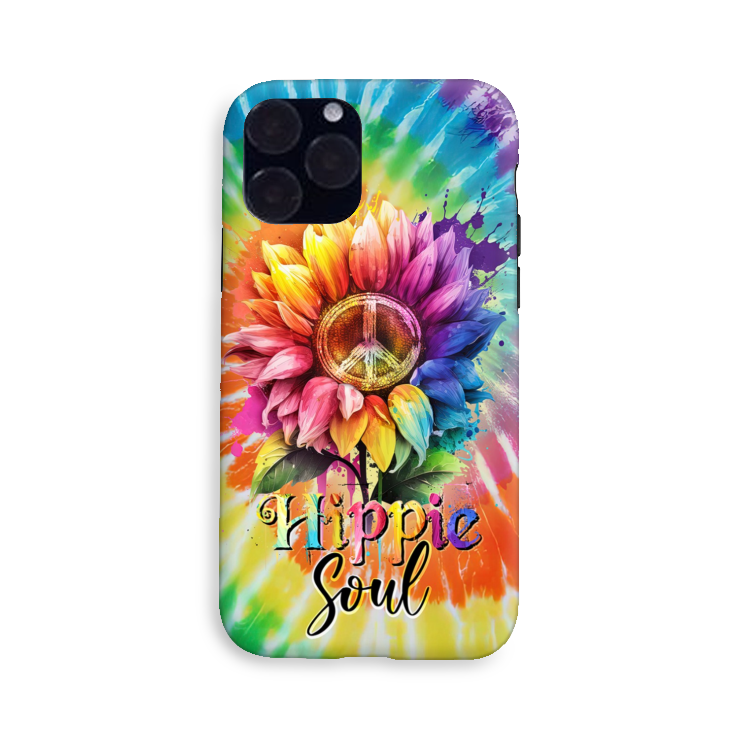 HIPPIE SOUL SUNFLOWER TIE DYE PHONE CASE - TY1702231