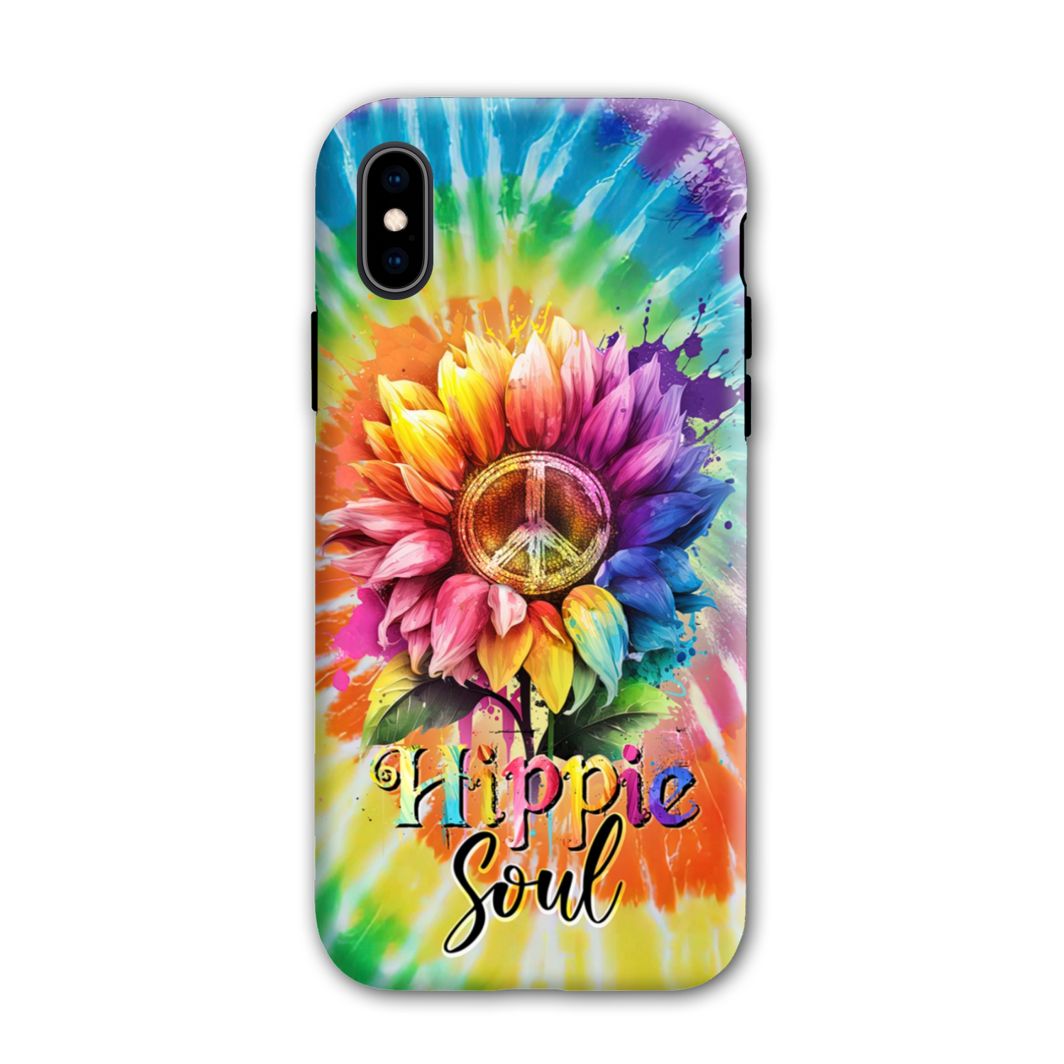 HIPPIE SOUL SUNFLOWER TIE DYE PHONE CASE - TY1702231