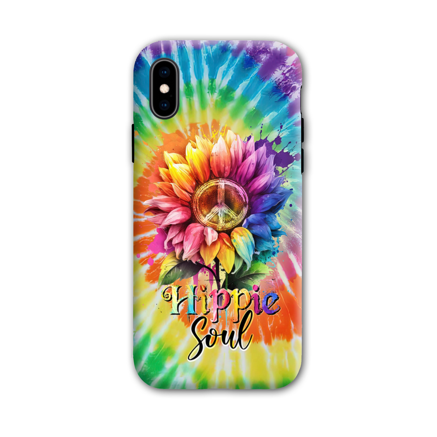 HIPPIE SOUL SUNFLOWER TIE DYE PHONE CASE - TY1702231