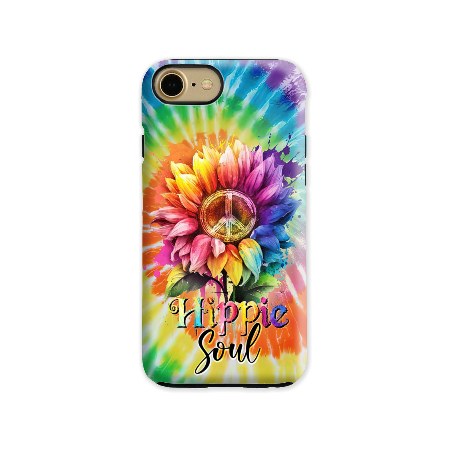 HIPPIE SOUL SUNFLOWER TIE DYE PHONE CASE - TY1702231