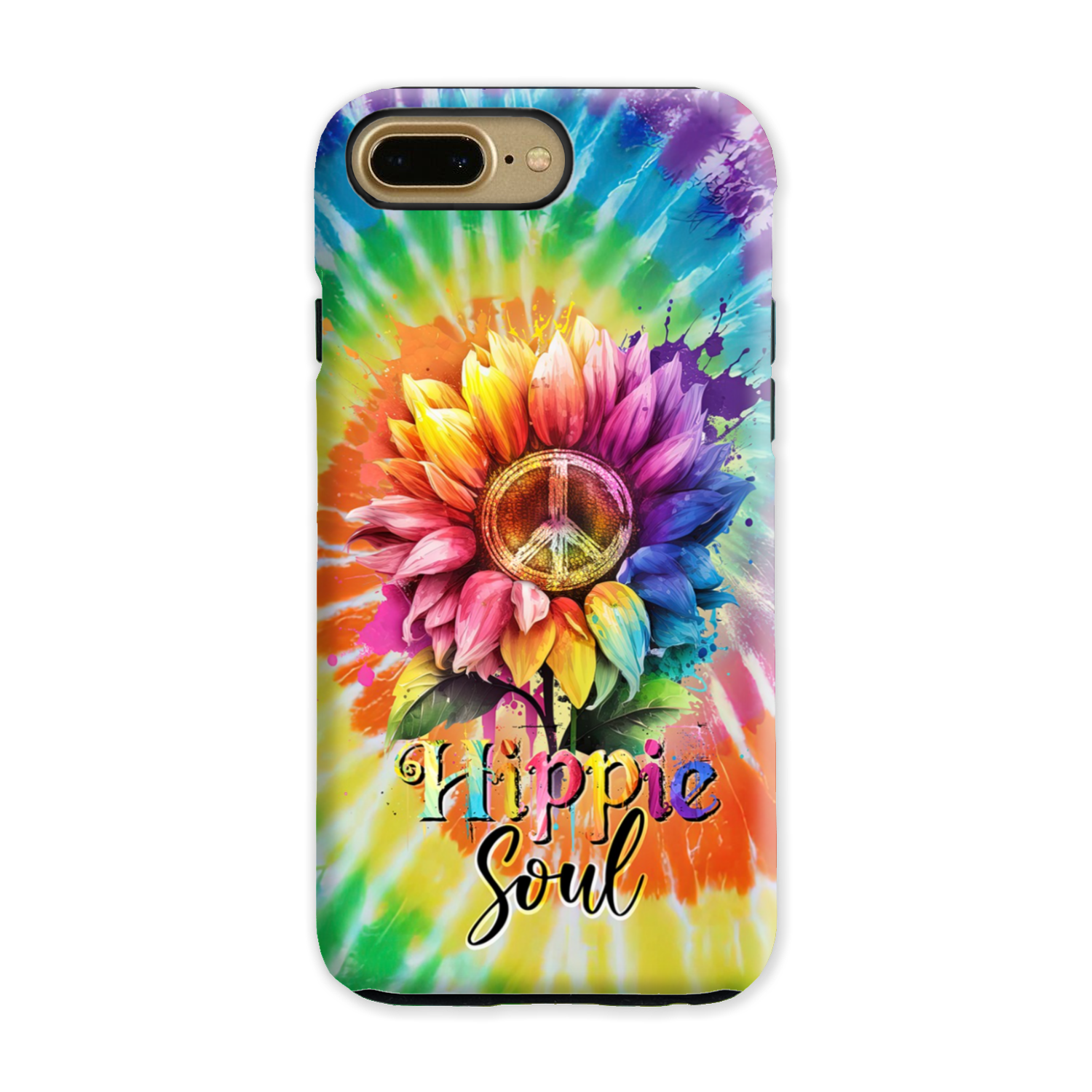 HIPPIE SOUL SUNFLOWER TIE DYE PHONE CASE - TY1702231