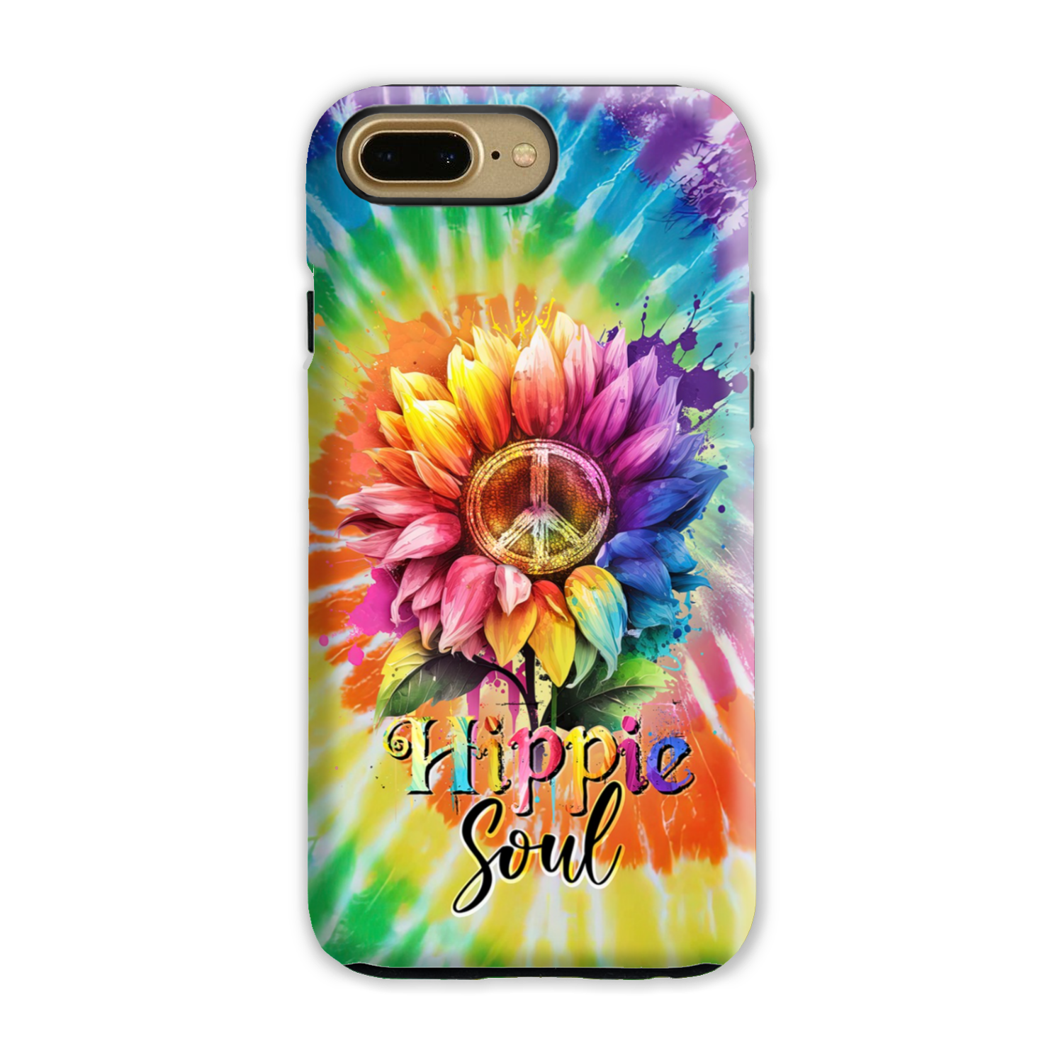 HIPPIE SOUL SUNFLOWER TIE DYE PHONE CASE - TY1702231