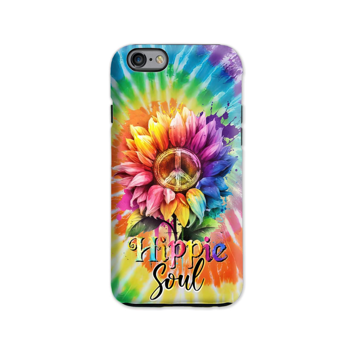 HIPPIE SOUL SUNFLOWER TIE DYE PHONE CASE - TY1702231