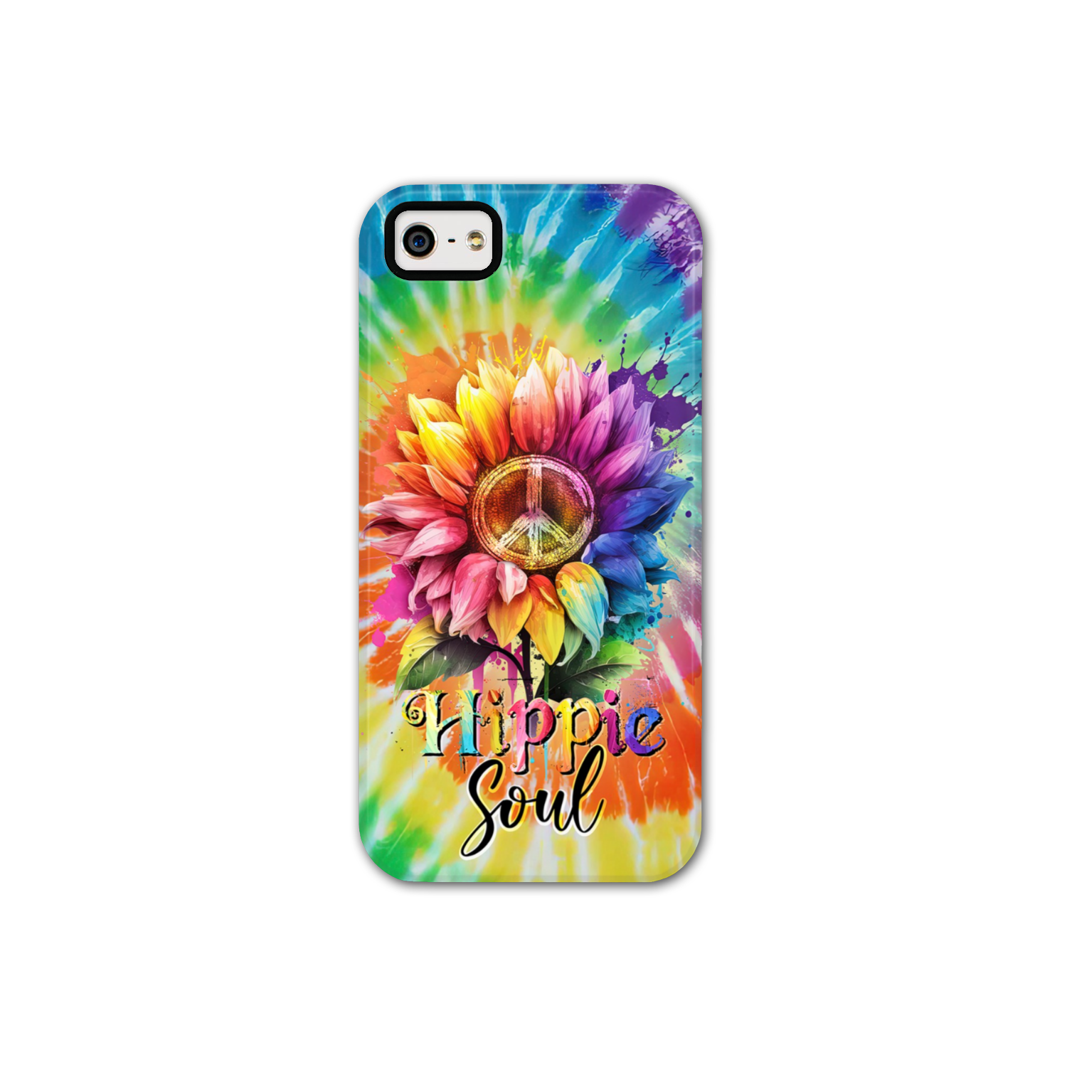 HIPPIE SOUL SUNFLOWER TIE DYE PHONE CASE - TY1702231