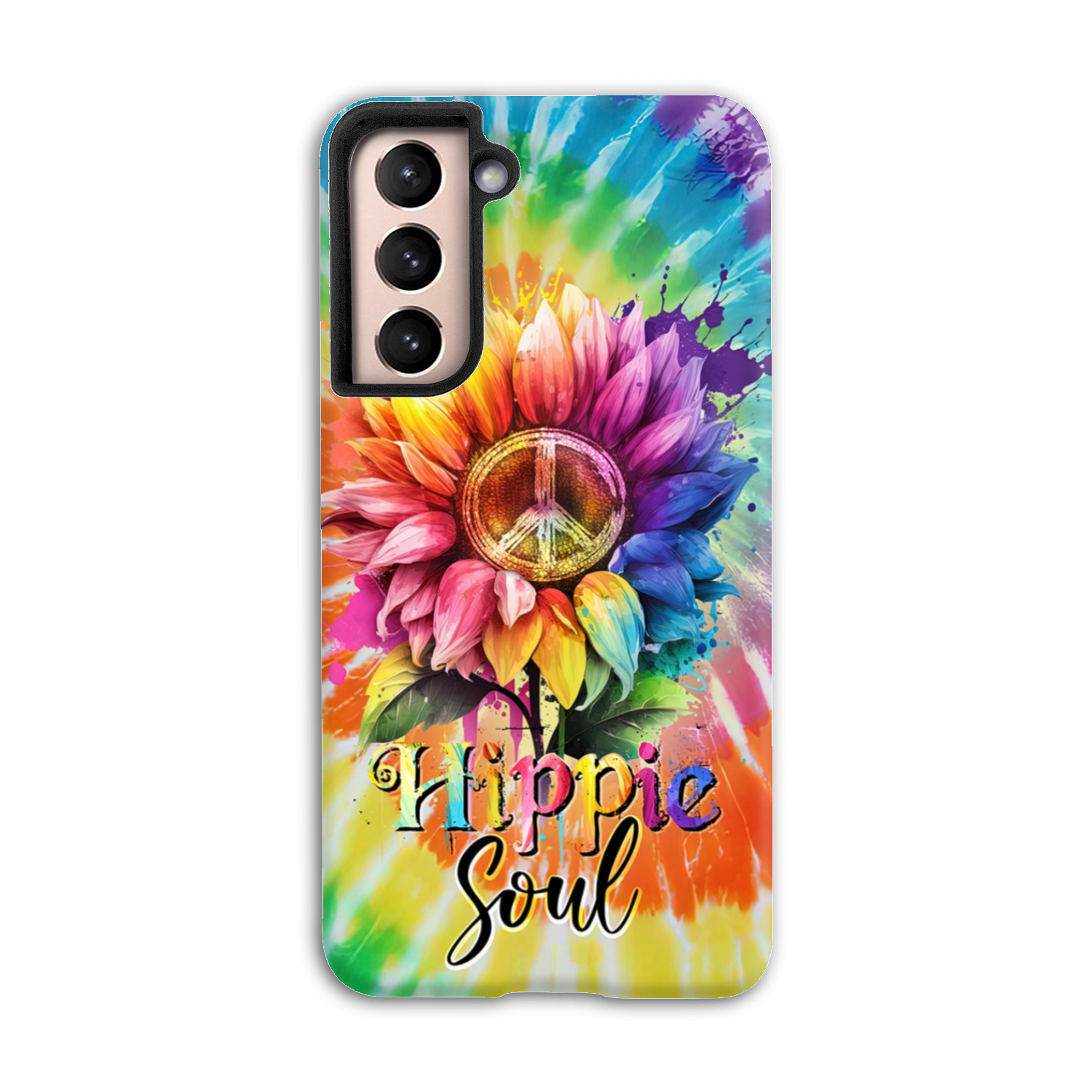 HIPPIE SOUL SUNFLOWER TIE DYE PHONE CASE - TY1702231