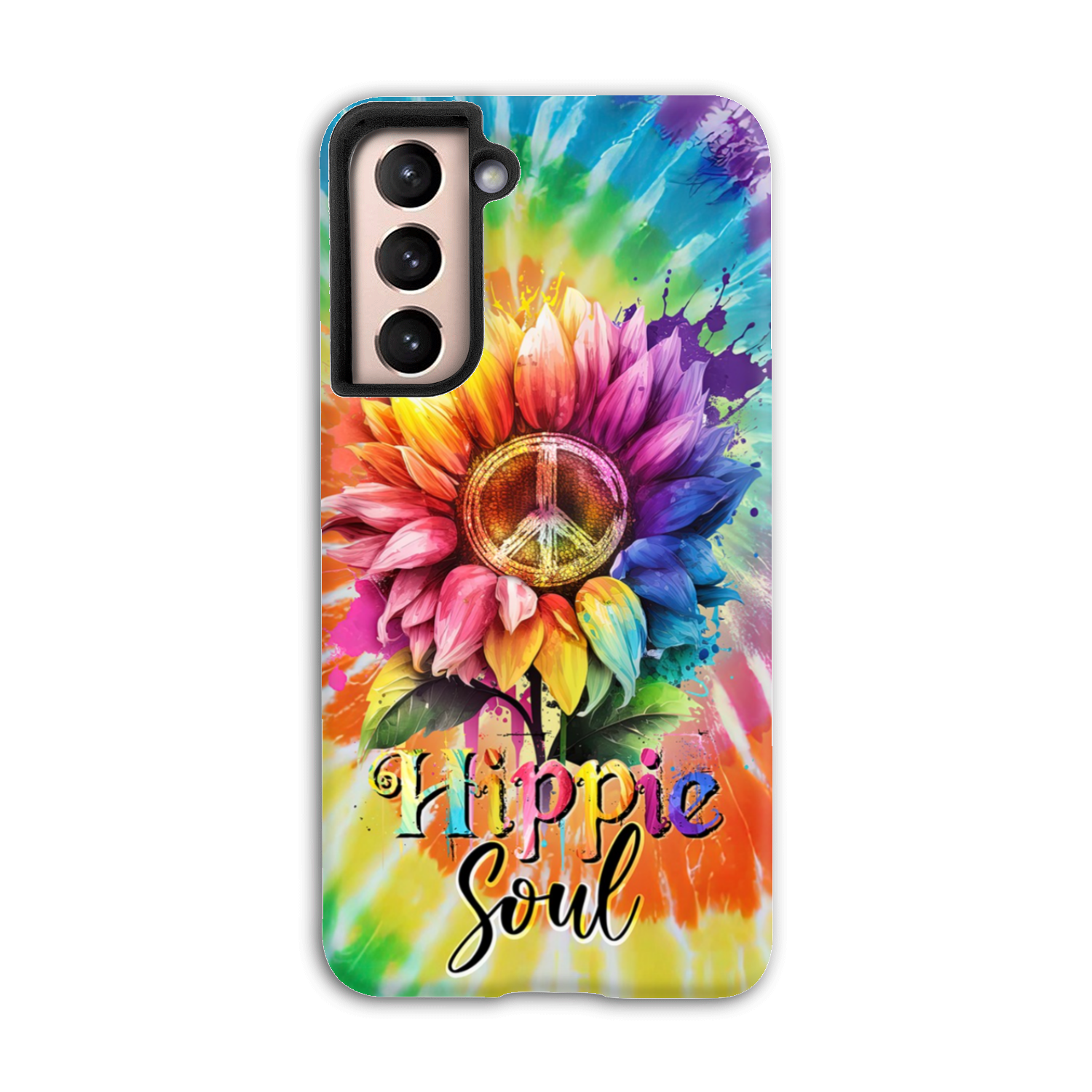 HIPPIE SOUL SUNFLOWER TIE DYE PHONE CASE - TY1702231