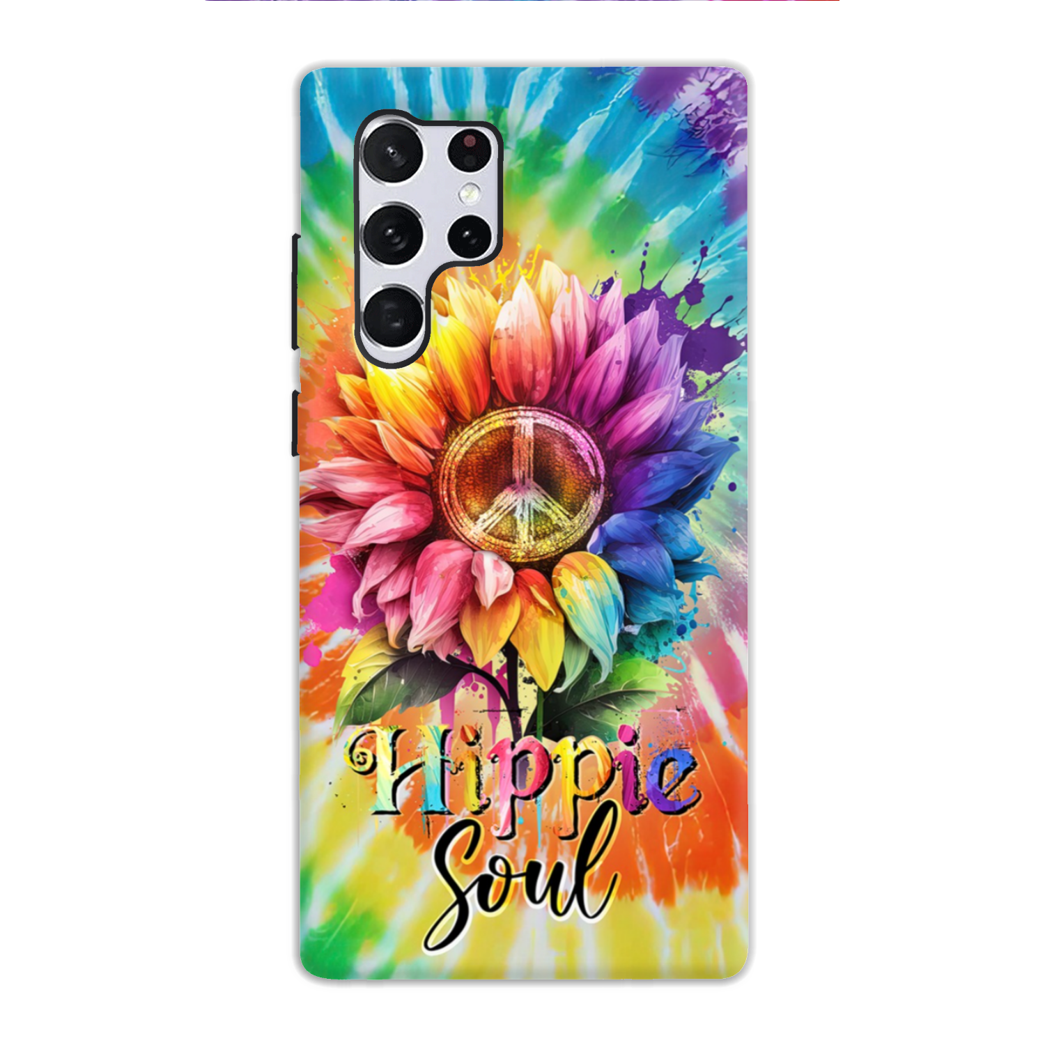 HIPPIE SOUL SUNFLOWER TIE DYE PHONE CASE - TY1702231