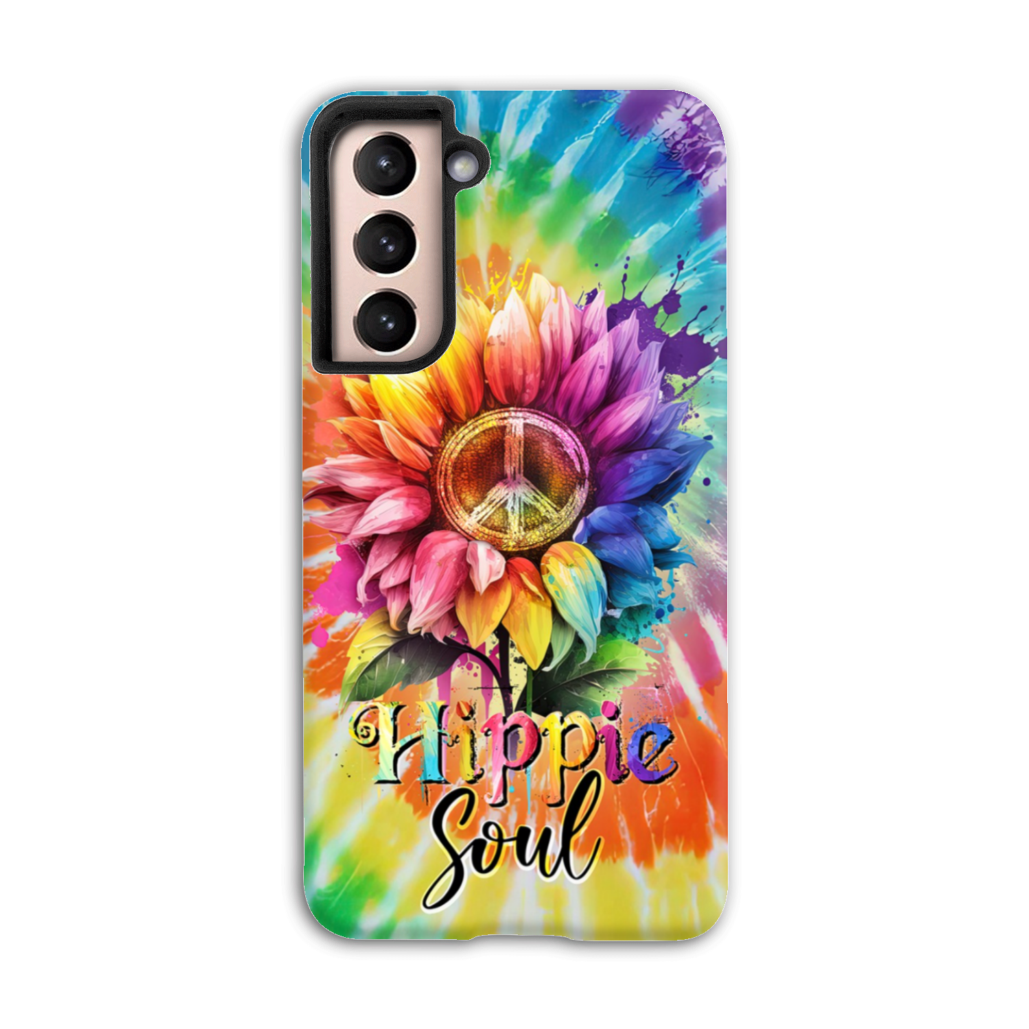 HIPPIE SOUL SUNFLOWER TIE DYE PHONE CASE - TY1702231