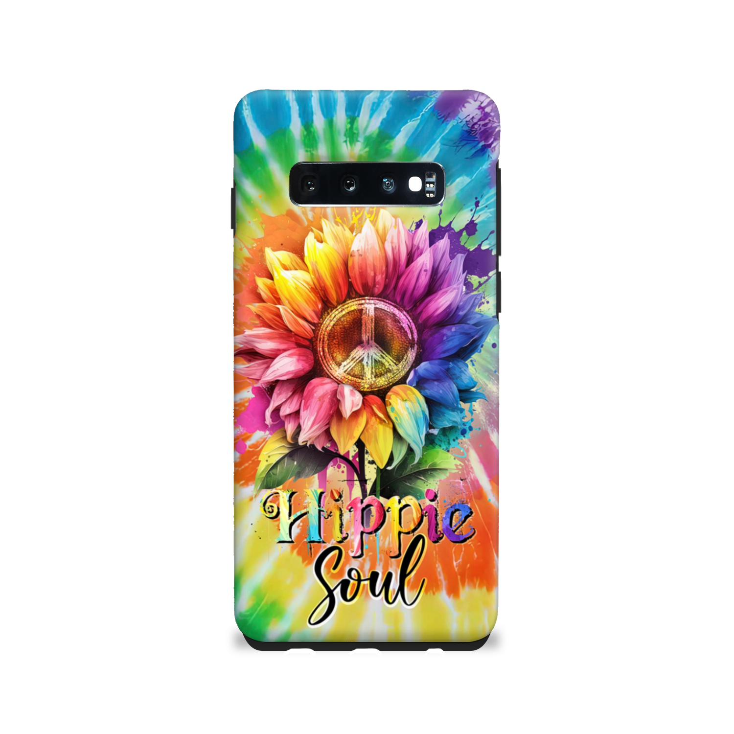 HIPPIE SOUL SUNFLOWER TIE DYE PHONE CASE - TY1702231