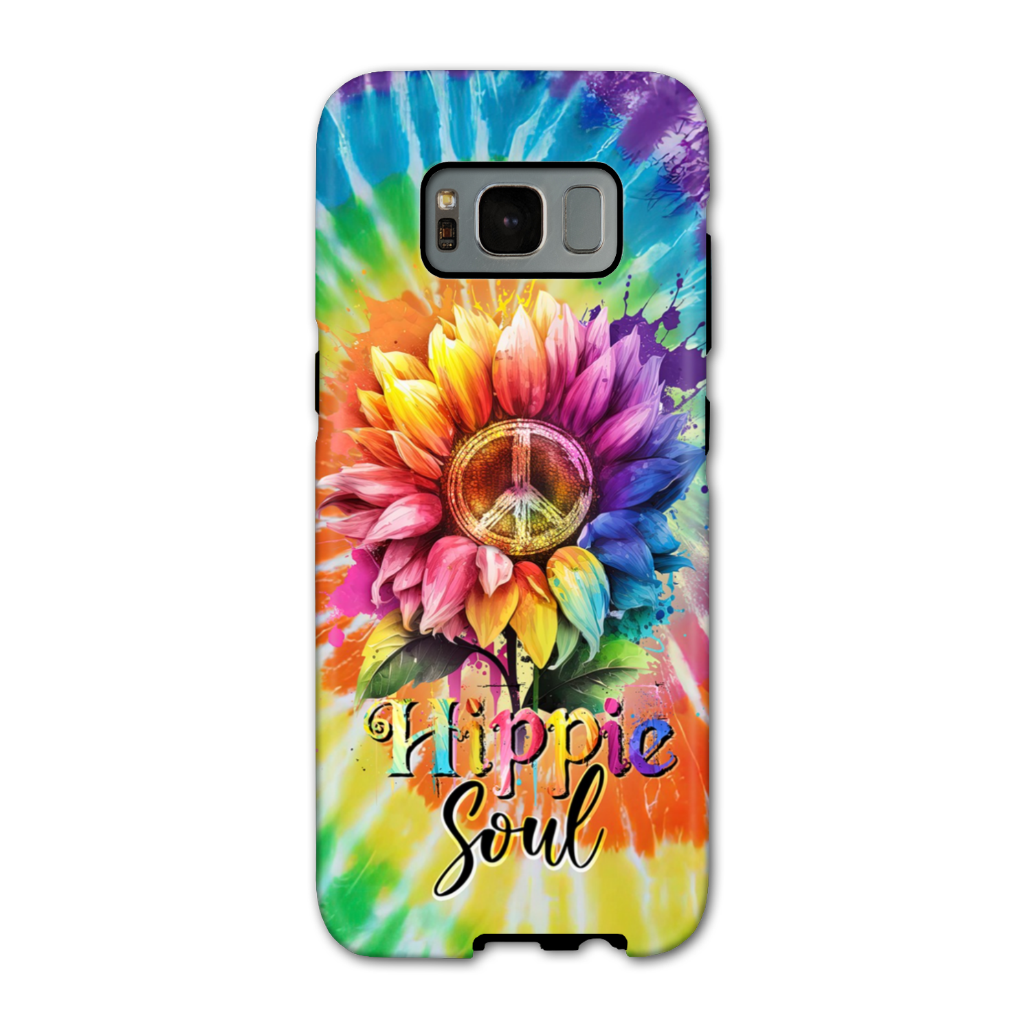 HIPPIE SOUL SUNFLOWER TIE DYE PHONE CASE - TY1702231