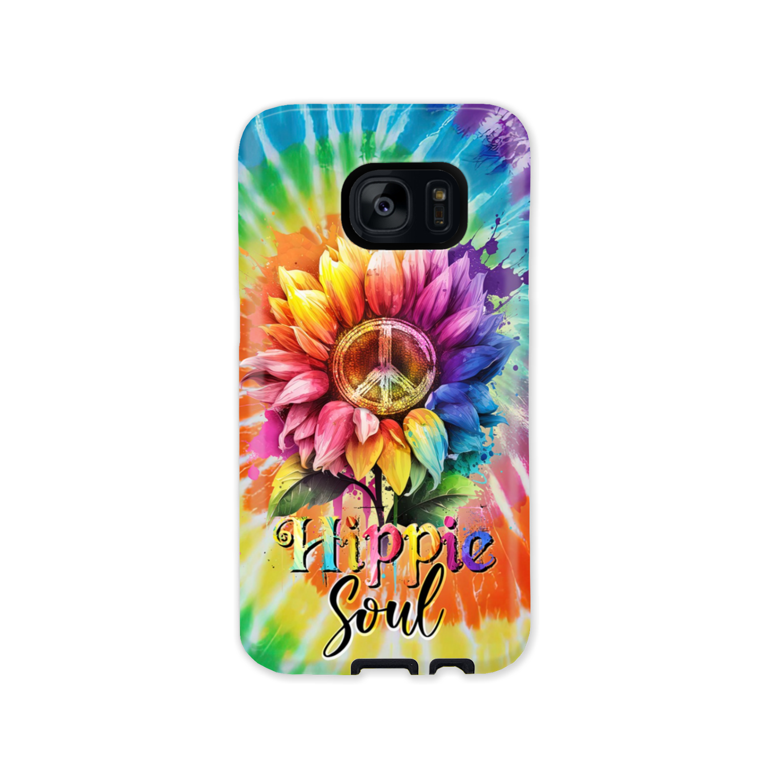 HIPPIE SOUL SUNFLOWER TIE DYE PHONE CASE - TY1702231