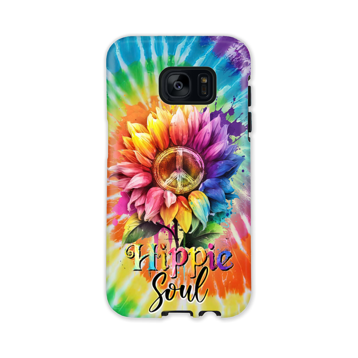 HIPPIE SOUL SUNFLOWER TIE DYE PHONE CASE - TY1702231