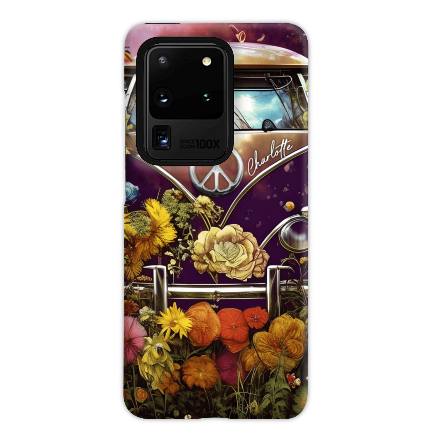 PERSONALIZED RETRO FLOWER CHILD PHONE CASE - TA2002234