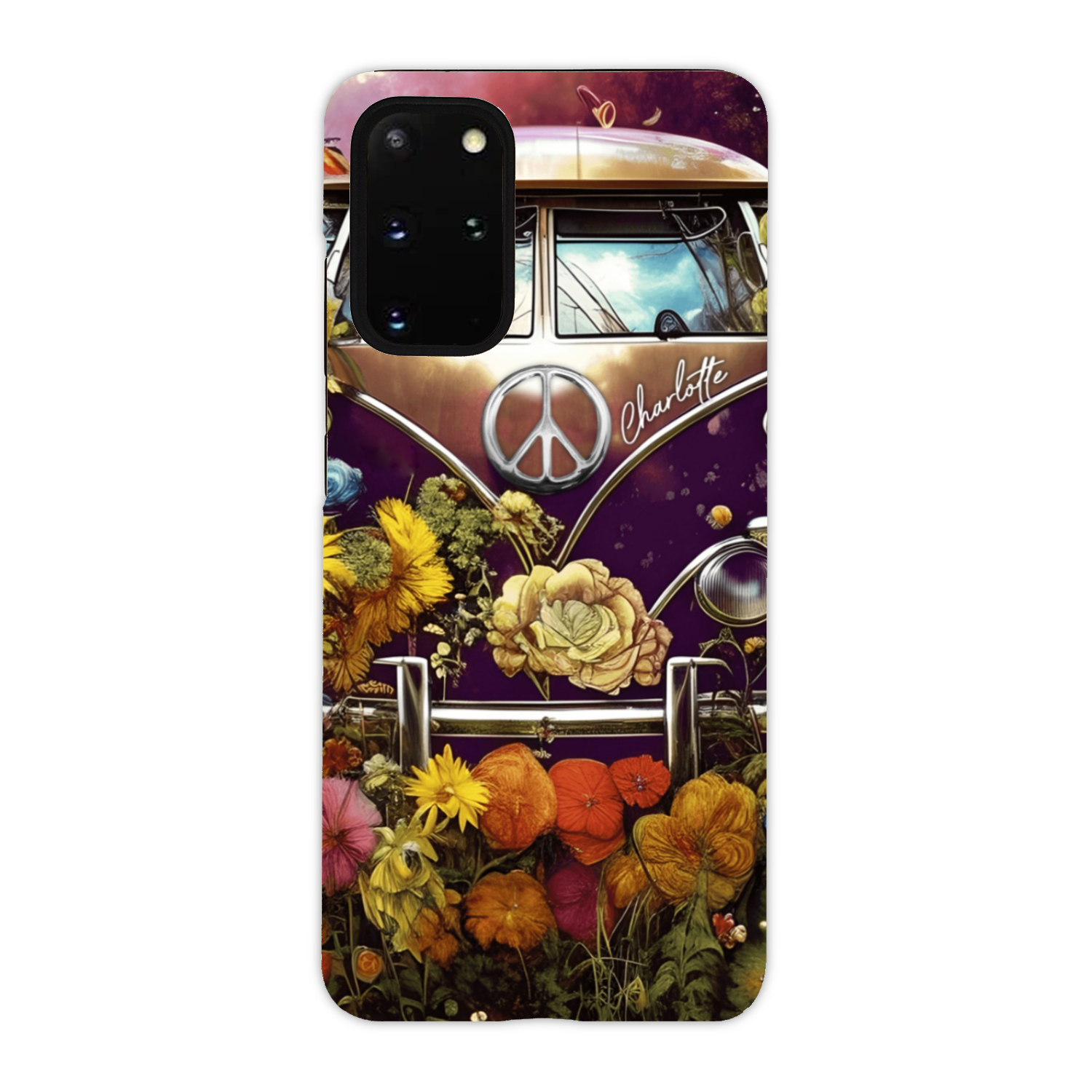 PERSONALIZED RETRO FLOWER CHILD PHONE CASE - TA2002234