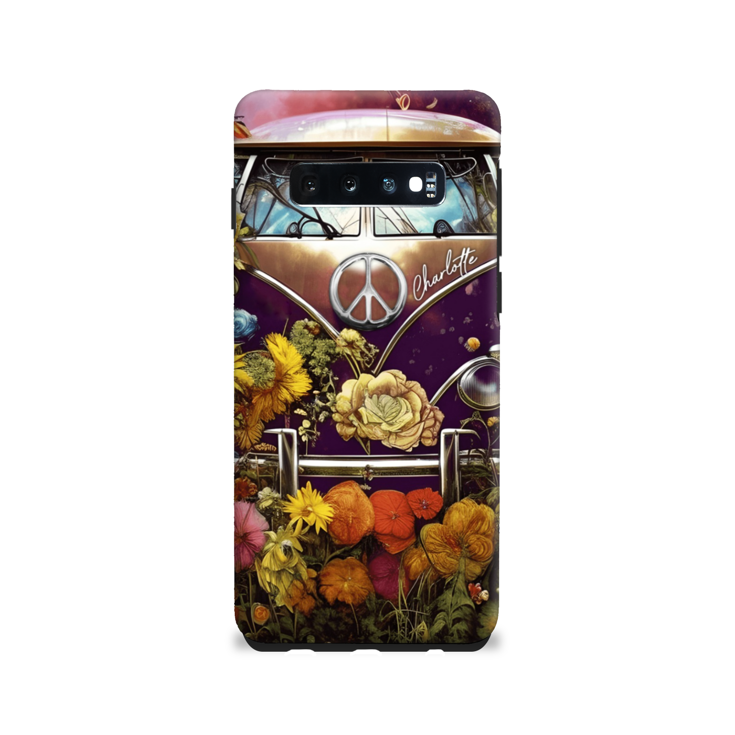 PERSONALIZED RETRO FLOWER CHILD PHONE CASE - TA2002234