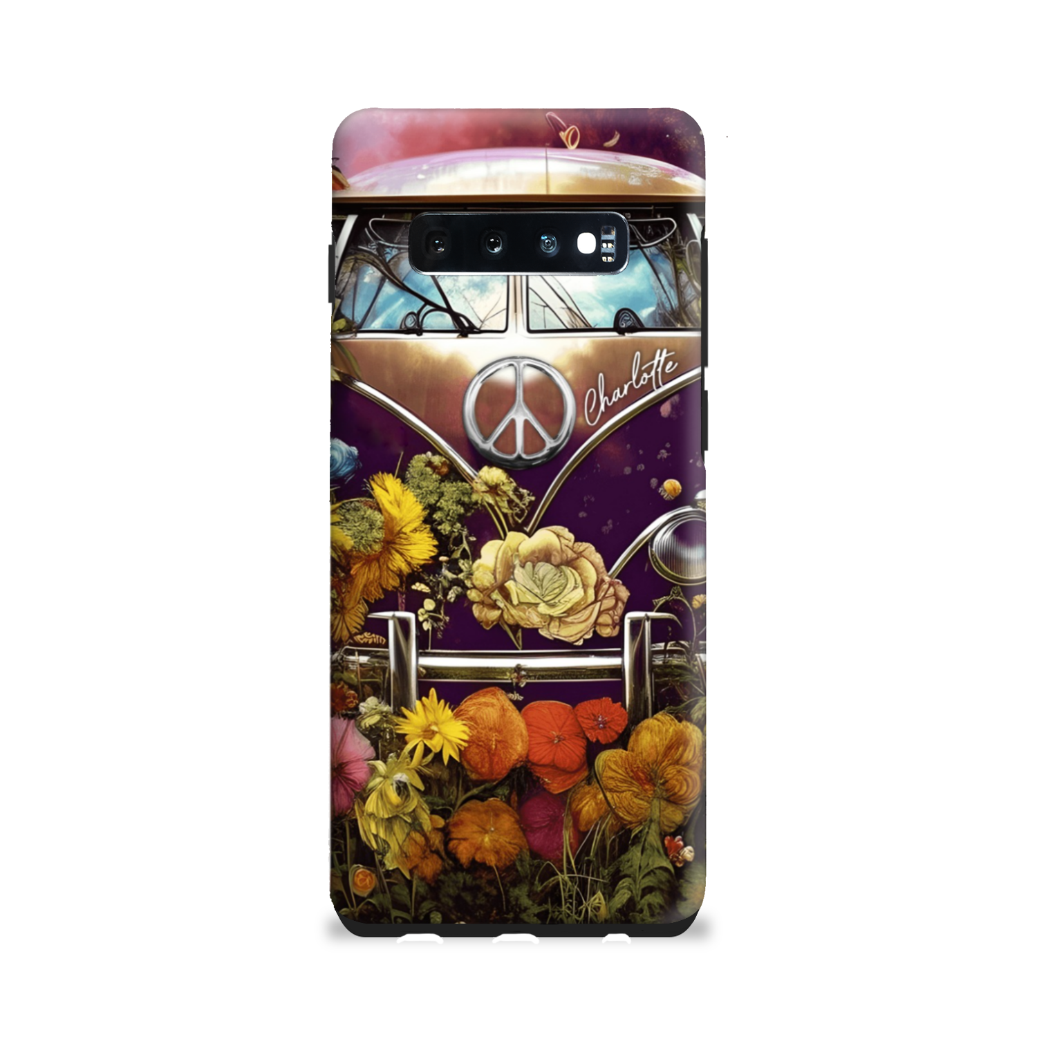 PERSONALIZED RETRO FLOWER CHILD PHONE CASE - TA2002234