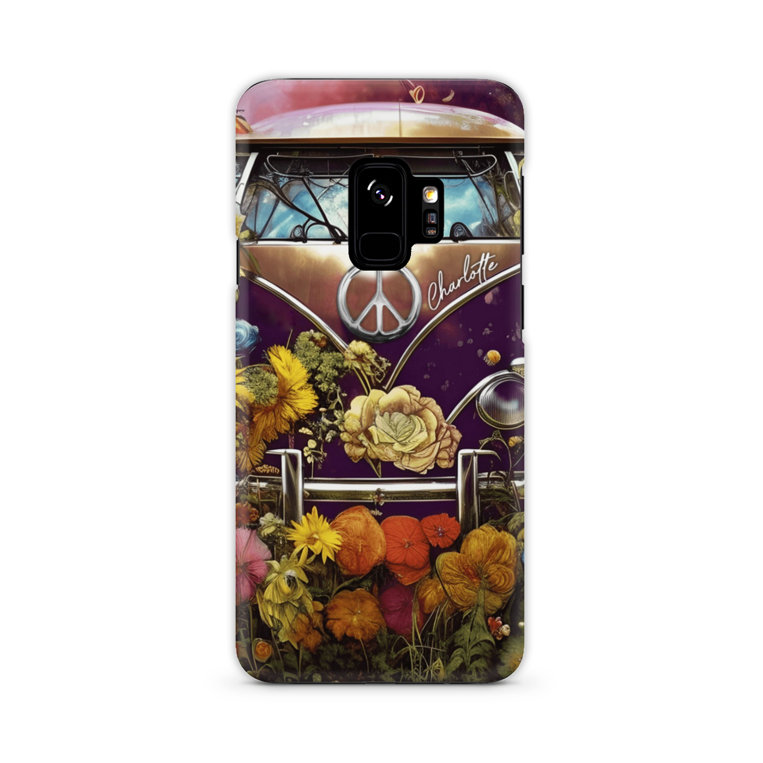 PERSONALIZED RETRO FLOWER CHILD PHONE CASE - TA2002234