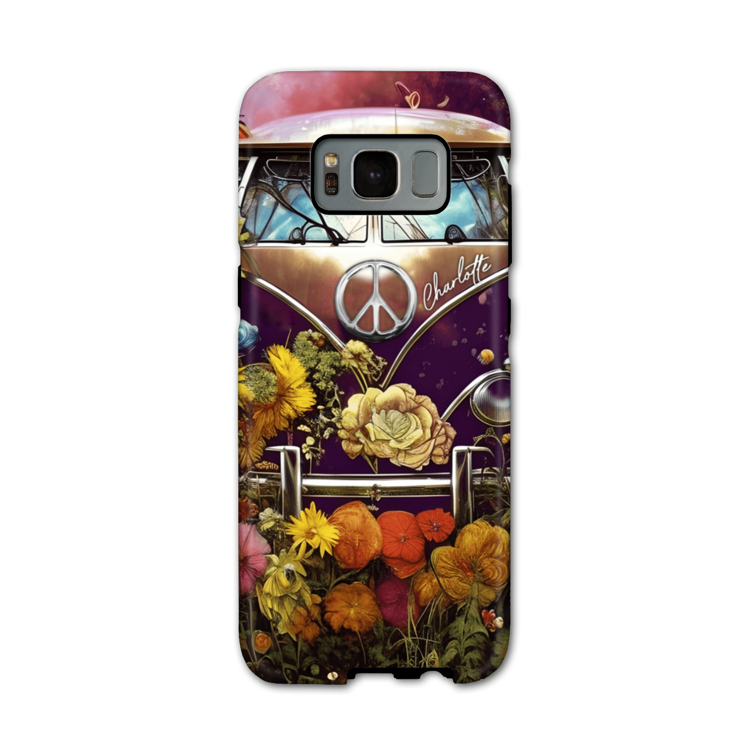 PERSONALIZED RETRO FLOWER CHILD PHONE CASE - TA2002234