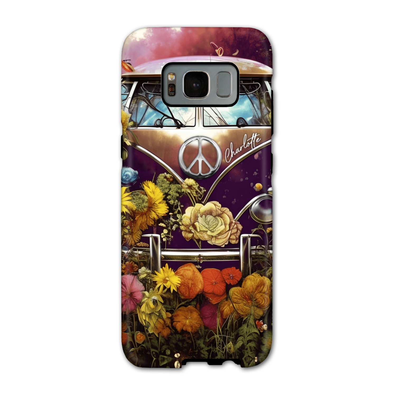 PERSONALIZED RETRO FLOWER CHILD PHONE CASE - TA2002234