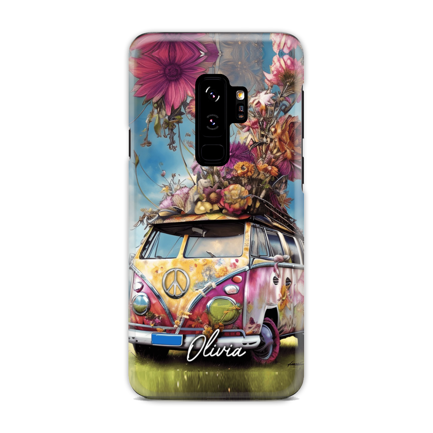 PERSONALIZED BOHEMIAN FLORAL BUS PHONE CASE - TA2002236